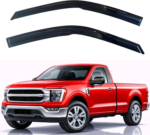 Vista 232 de KPY Protector de lluvia compatible con Ford Bronco 1980-1996, Ford F150 F250 F350, deflectores de ventilación lateral para visera de ventana