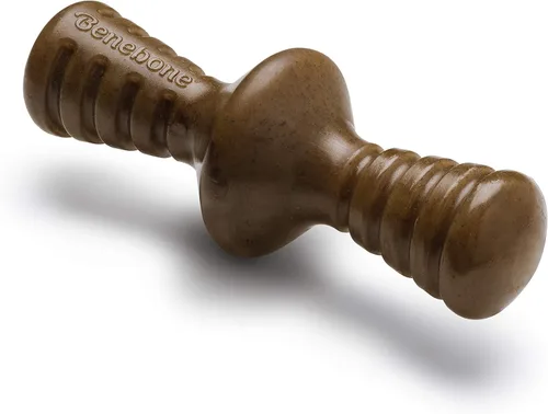 Vista 14 de Benebone Bone - Juguete masticable duradero para perros para masticadores agresivos, tocino real, fabricado en Estados Unidos, pequeño