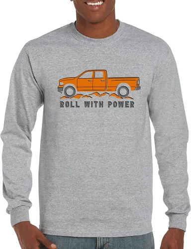 Vista 211 de Tee Hunt Camisetas gráficas y camisetas sin mangas para hombre Roll with Power Pickup Truck