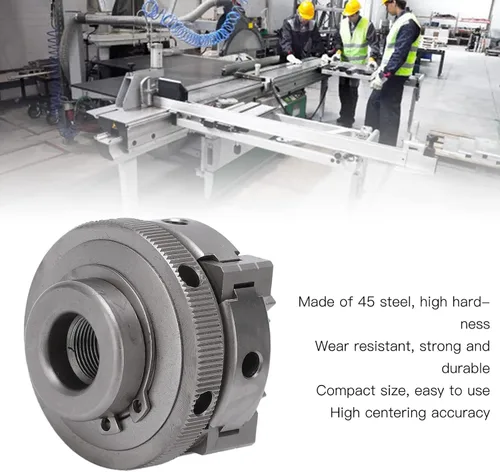 Vista 5 de Mandril de torno autocentrante, reversible de 4 mandíbulas de alta dureza Mini torno Chuck M14 45 de acero preciso para máquina herramienta
