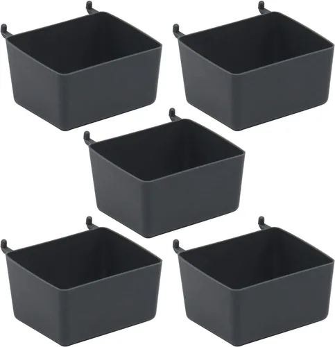 Vista 6 de Surtido de 114 ganchos para tablero de clavijas con juegos de ganchos de metal, cubos de tablero de clavijas, cerraduras de clavija para organizar