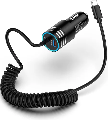 Vista 2 de Cargador de coche USB C para iPhone 16e + funda resistente para teléfono con funda para cámara