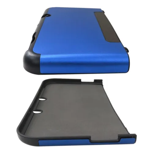 Vista 9 de Funda protectora con carcasa rígida compatible con Nintendo 3DS XL LL, a prueba de polvo y a prueba de golpes - Azul