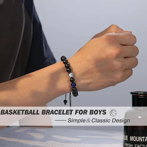 Vista 2 de UNGENT THEM Regalos para adolescentes y niños, pulsera de béisbol, baloncesto, fútbol, fútbol, regalos para niños, regalos de graduación