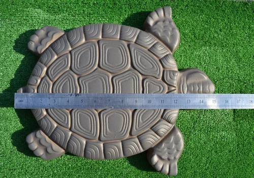 Vista 4 de SvitMolds Molde de bricolaje con forma de tortuga escalonada, molde decorativo de tortuga, molde de cemento para hormigón, manual personalizado