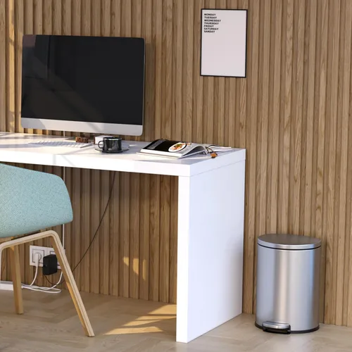 Vista 4 de iTouchless SoftStep - Cubo de basura delgado de 3 galones con filtro de olor y cubo interior extraíble, acero inoxidable de 11 litros que ahorra
