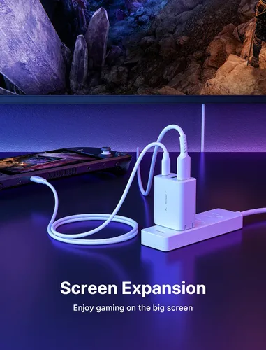 Vista 5 de JSAUX - Base de carga de 45 W para cubierta de vapor estación de acoplamiento de 3 puertos USB-CUSB-A4K HDMI con cable USB C 31 de 33 pies adaptador