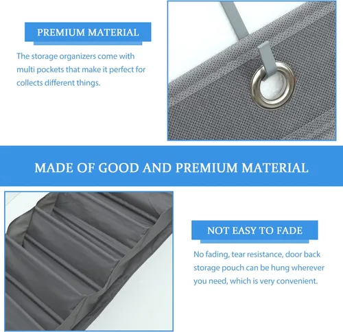 Vista 7 de Cabilock Organizador colgante de zapatos, bolsa organizadora de zapatos plegable sobre la puerta, zapatero para puerta de armario, ahorro