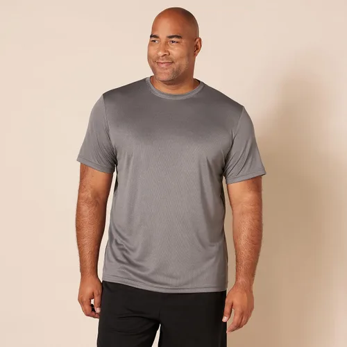 Vista 7 de Tienda Essentials Camisetas para hombre, tecnología de rendimiento activo, disponibles en tallas grandes y altas, paquete de 2