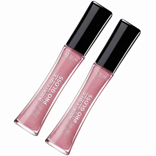 Vista 12 de L'Oreal Paris L'Oreal Paris Makeup Infallible - Brillo de labios de 8 horas, fórmula cómoda e hidratante, rojo rebelde, 0.5 onzas líquidas