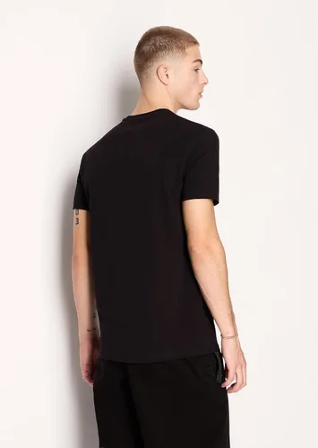 Vista 4 de Armani Exchange Camiseta con logotipo impreso serigrafiado