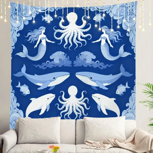 Vista 70 de Shrahala Peaceful Retreat Charming Abode Tapestry, Verdant Landscape Water Wall Hanging Hd Print Polyester Backdrop For Dorm Room Bedroom 30 X 40 In