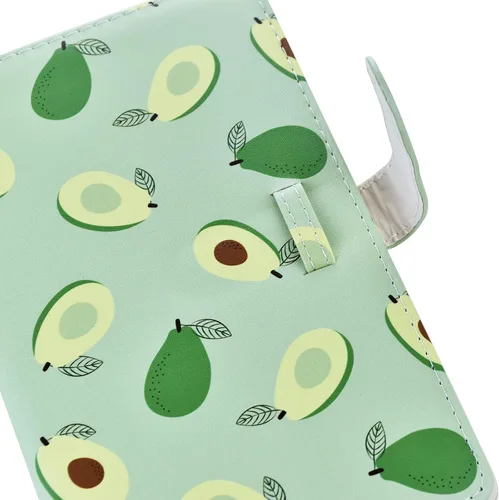 Vista 2 de Rieibi Mini álbum de fotos de 96 bolsillos, cartera de piel sintética para Fujifilm Instax Mini Evo/11/8/9/7S/25/70/90, patrón de frutas verdes, 16