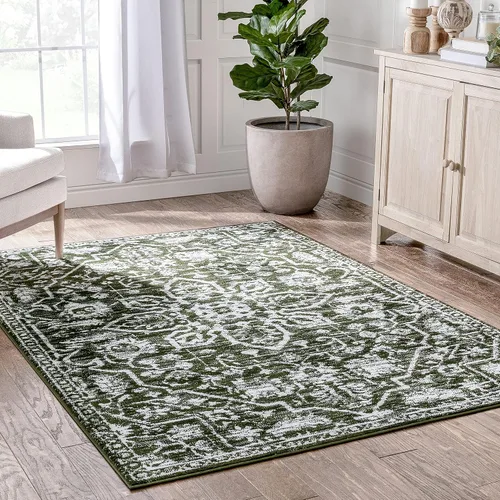 Vista 57 de Well Woven - Alfombra tejida estilo vintage con diseño de medallón, 68 x 120 cm