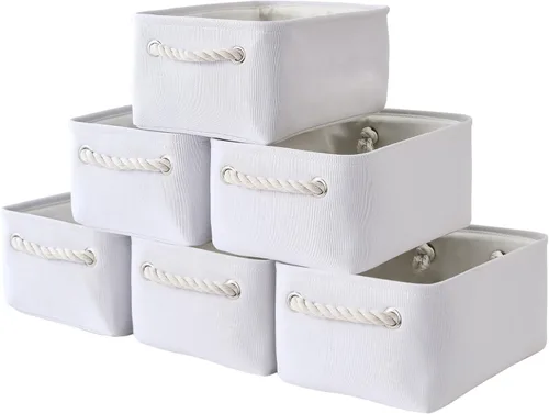 Vista 88 de TheWarmHome Contenedores de almacenamiento para estantes, tamaño mediano, 3 unidades, 13.8 pulgadas de largo x 9.8 pulgadas de ancho x 6.7 pulgadas