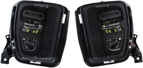 Vista 8 de Dodge Ram 1500 luces antiniebla LED 2013-2018 nueva versión faros antiniebla para Dodge Ram 1500 2013 2014 2015 2016 2017 2018 camión parachoques