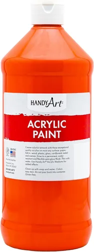 Vista 62 de Handy Art Pintura acrílica, juego de 12 colores, botellas de 16 onzas, acrílico líquido para estudiantes semibrillante, consistencia de flujo
