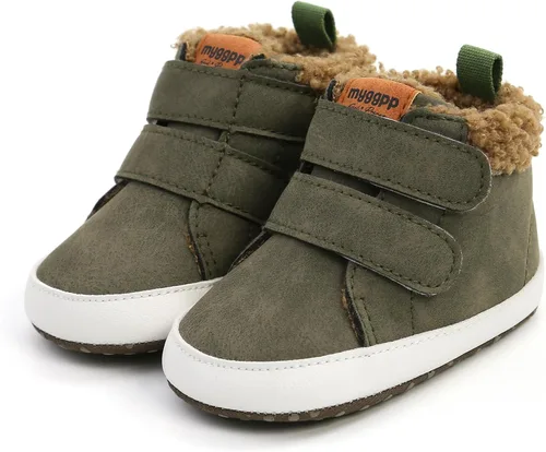 Vista 7 de Timpnsd Zapatos deportivos para bebés, niños y niñas, botas de nieve para bebés, suela antideslizante, para recién nacidos, para primeros pasos