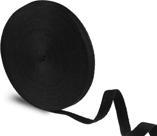 Vista 9 de WILLBOND - Cinta de sarga de 100 % algodón, 1/2 pulgada x 25 yardas, cinta de costura de espiga natural para manualidades, envoltura de regalos