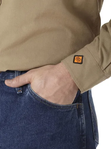 Vista 5 de Wrangler Riggs Workwear Camisa de trabajo FR ignífuga con dos bolsillos para hombre