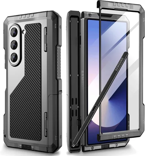 Vista 9 de Mitywah Armour - Funda para Saumsung Fold 4, protección de cuerpo completo para Galaxy Fold 4 con soporte para bolígrafo S, funda resistente a