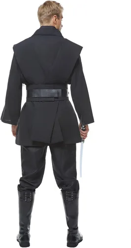 Vista 3 de Skywalker - Disfraz de túnica con capucha para hombre y adulto, capa de Darth Cosplay Halloween