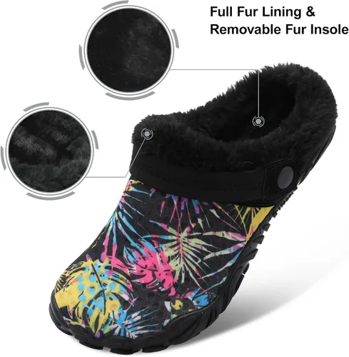 Vista 5 de Besroad - Pantuflas mullidas para mujer y hombre, esponjosas, cómodas, de espuma viscoelástica, para dormitorio