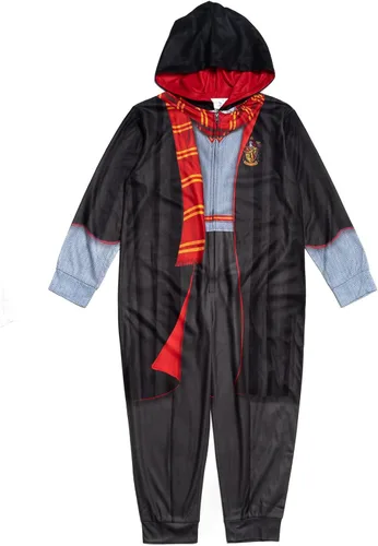 Vista 2 de Harry Potter Gryffindor - Disfraz de forro polar con cremallera para niño grande
