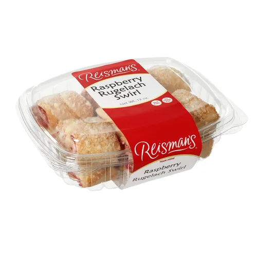 Vista 2 de Reisman's Bakery Remolino de rugelach de albaricoque, deliciosa comida de panadería, postre certificado OU Kosher, acompañamiento fresco para el té