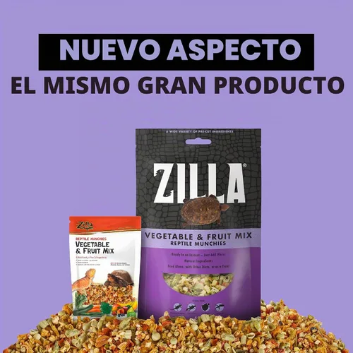 Vista 8 de Zilla Reptile Munchies - Mezcla de verduras y frutas, 4 onzas