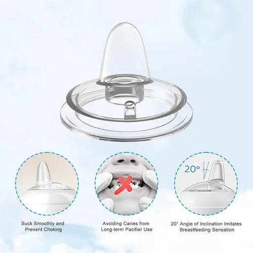 Vista 8 de Kit de conversión de vasos para biberones naturales Philips Avent, kit de transición para niños pequeños con boquilla superior de popote de silicona