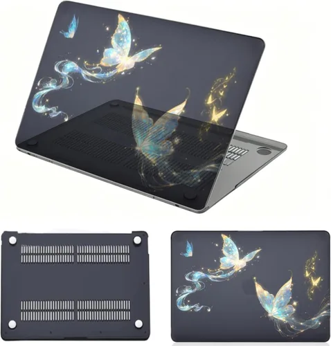 Vista 16 de Funda para MacBook Air de 15,3 pulgadas M2/M3/M4/M5, mármol Mármol turquesa púrpura