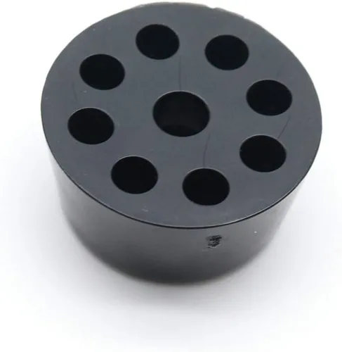 Vista 3 de Protectores redondos de plástico para pies de muebles, protectores de piso, deslizadores deslizantes para pies de muebles, color negro, paquete de 20