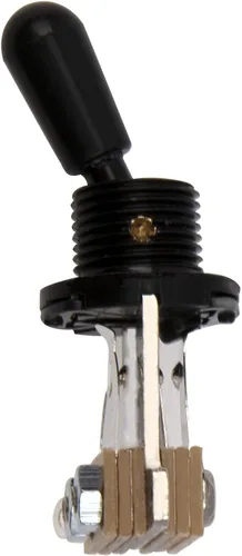 Vista 3 de 3 piezas Yootones de 3 vías de guitarra recta corta interruptor de palanca selector compatible con SG Epiphone Les Paul guitarra eléctrica (negro)