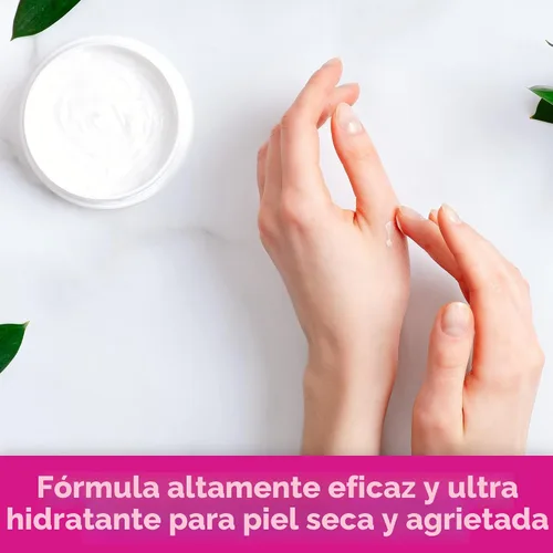 Vista 4 de Udderly Smooth Extra Care Crema hidratante profunda para manos/cuerpo con 20% de urea, sin perfume, 8 onzas Crema hidratante intensiva, crema