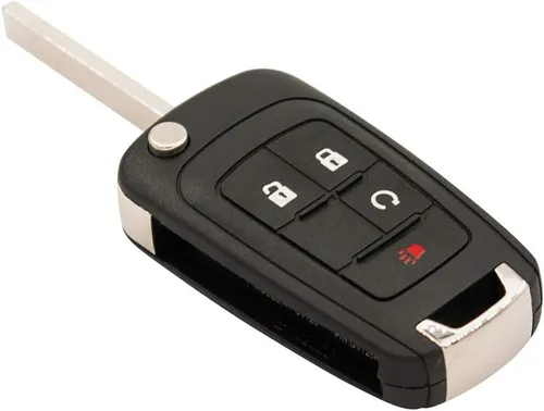 Vista 3 de Keyless2Go, repuesto de mando a distancia sin llave, 4 botones flip, llavero de auto para OHT01060512 (2 unidades)