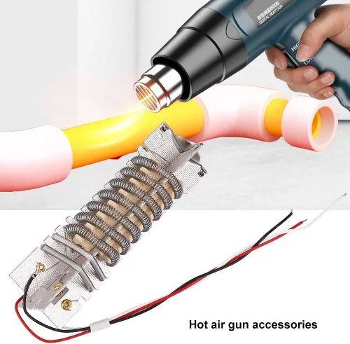 Vista 2 de LiebeWH Pistola de aire caliente Kit de reemplazo de núcleo de calefacción Pistola de soldadura 1500W DC Fuente de alimentación de soldadura
