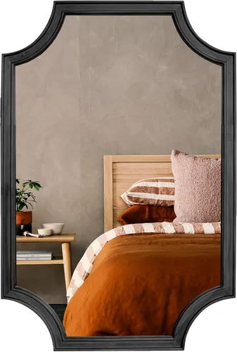 Vista 37 de Espejos de Baño de Madera para Montar en la Pared, 16" x 20" Marco de Madera Rústica Espejos de Pared Decorativos para Sala de Estar o Dormitorio