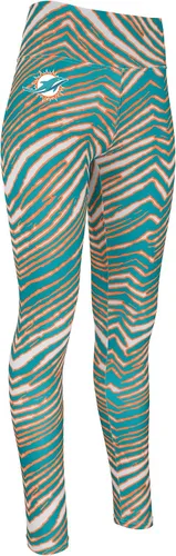 Vista 173 de Zubaz NFL Mallas para mujer de longitud completa de cintura alta básica 1.0