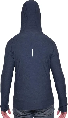 Vista 2 de MERIWOOL Sudadera con capucha para hombre, ligera, de lana merina, manga larga, térmica
