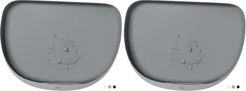 Vista 17 de DownyPaws Tapetes de comida para gatos para pisos, impermeables, sin BPA, tapete de silicona para comida de mascotas, tapete antideslizante