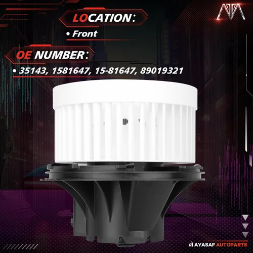 Vista 3 de Conjunto de motor ventilador HVAC compatible con Chevy(GMC) 99-06 Silverado(Sierra) 1500/2500/3500 para Avalanche/Suburban/Tahoe - Reemplaza 35143