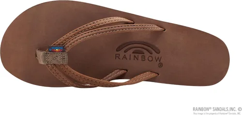 Vista 3 de Rainbow Sandals Ladies The Sand Piper Luxury Leather - Arco de una sola capa con correa doble estrecha de 13 pulgadas