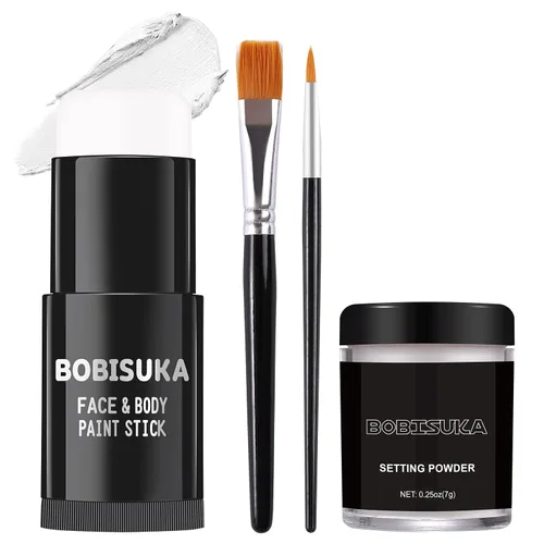 Vista 23 de BOBISUKA Barra de pintura negra para la cara y el cuerpo, palitos negros para deportes, béisbol, softbol, fútbol, kit de pintura negra