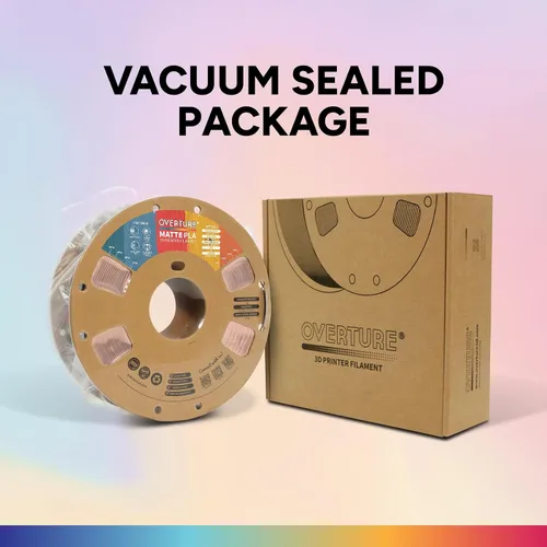Vista 8 de OVERTURE Matte PLA Filament 1.75mm 1kg for FDM 3D Printer (Baby Pink)