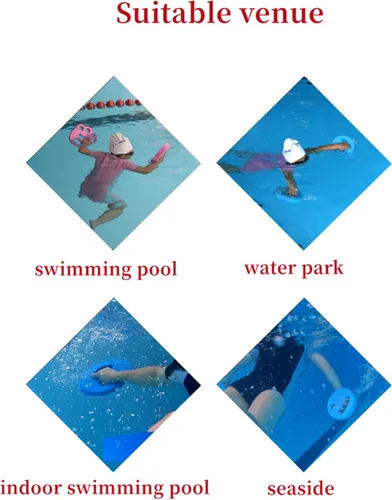 Vista 3 de 2 discos de ejercicio acuático, discos de mano de espuma EVA para piscina, resistencia al ejercicio, pesos de agua, equipo aeróbico de agua, disco