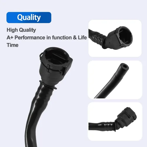 Vista 5 de Manguera de línea de ventilación del tanque de expansión del radiador para BMW 528i F07/F10/F11 2010-2017 Reemplazar 17128651450 17127619696