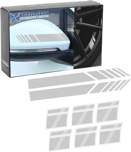 Vista 14 de x xotic tech Calcomanías de vinilo de rayas para espejo retrovisor estilo AMG Racing AMG, compatibles con Mercedes Dodge, Chevrolet Chrysler, etc.