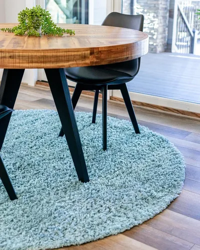 Vista 194 de Unique Loom Colección Davos Shag - Alfombra Lino