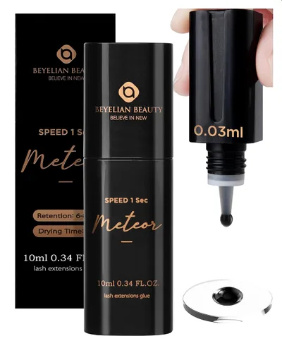 Vista 19 de BEYELIAN - Pegamento para extensiones de pestañas sensibles 0,17 fl oz / 5 ml / Tiempo de secado 0,5 segundos / Retención de 7-8 semanas / Adhesivo